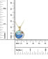 ფოტო #3 პროდუქტის Enamel Peacock 18" Pendant Necklace in 14k Gold