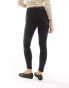 Фото #11 товара Bershka Petite high waist skinny jean in black