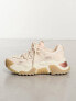 Steve Madden Kingdom-E chunky trainers in cream and rose