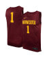 Фото #1 товара Men's #1 Maroon Minnesota Golden Gophers Team Replica Basketball Jersey