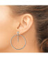 ფოტო #3 პროდუქტის Stainless Steel Polished Circle Dangle Earrings