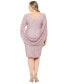 Фото #2 товара Plus Size Lace Capelet Sheath Dress