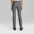 Фото #2 товара Women's Mid-Rise Pull-On Pants - Wild Fable Gray Pinstriped XL