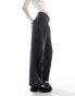 Фото #8 товара Monki wide leg tailored trousers in grey pinstripe