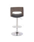 Фото #5 товара Bentwood Wood Bar Stool with Diamond Quilted Finish Curved Seat and Back