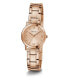 Фото #5 товара Наручные часы женские Guess Three-Hand Розовое золото Нержавеющая сталь 28 мм