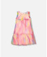ფოტო #1 პროდუქტის Girl Sleeveless Frills Mesh Dress Rainbow Swirl - Toddler Child