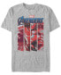 Фото #1 товара Marvel Men's Avengers Endgame Panel Logo, Short Sleeve T-shirt