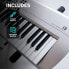 Korg - i3 Music Workstation Keyboard - 61 Key - Matte Silver