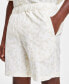 Фото #3 товара Шорты Alfani мужские Regular-Fit с геометрическим принтом и сизалийской тканью 8 дюймов, созданные для Macy's
