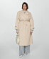 ფოტო #4 პროდუქტის Women's Double-Button Trench Coat