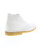 Фото #8 товара Clarks Desert Boot 26149524 Mens White Suede Lace Up Chukkas Boots 12