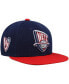 ფოტო #2 პროდუქტის Men's Navy, Red New Jersey Nets Hardwood Classics Core Side Snapback Hat