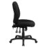 Фото #1 товара Mid-Back Black Fabric Multifunction Ergonomic Swivel Task Chair