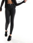 Фото #5 товара River Island mid rise coated sculpt jean in black