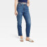 Фото #3 товара Women's High-Rise 90's Slim Jeans - Universal Thread Dark Blue 00
