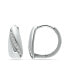 ფოტო #4 პროდუქტის Cubic Zirconia Huggie Hoop Earrings, Sterling Silver or 18K Gold over Silver