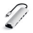 Фото #4 товара Satechi Aluminum USB-C Slim Multi-Port 7 in 1 Adapter"Silber USB-C 7 in 1