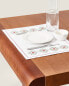 Фото #1 товара Embroidered cotton linen placemat