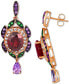 ფოტო #2 პროდუქტის Multi-Gemstone Drop Earrings (7 ct. t.w.) in 14k Rose Gold