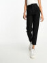 Stradivarius Tall tailored cigarette trouser in black