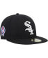 Фото #2 товара Men's Black Chicago White Sox 9/11 Memorial Side Patch 59FIFTY Fitted Hat