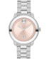 Women's Bold Verso Swiss Quartz Silver-Tone Stainless Steel Watch 38mm