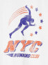 New Look NYC run club t-shirt in white