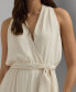 Фото #3 товара Платье женское Lauren Ralph Lauren с поясом и верхом на завязках A-Line