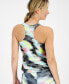 Фото #3 товара Women's Printed Shelf-Bra Tank Top, Created for Macy's