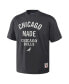 Фото #3 товара Men's NBA x Anthracite Chicago Bulls Heavyweight Oversized T-shirt