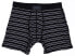 SAXX 285031 Men Ultra Super Soft Boxer Briefs Underwear Black Stripe Medium