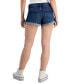 ფოტო #2 პროდუქტის Juniors' Mid-Rise Cuffed Shorts
