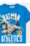 LCW Kids Bisiklet Yaka Batman Baskılı Kısa Kollu Erkek Çocuk Tişört