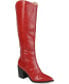 Фото #1 товара Сапоги женские широкие с ковбойским каблуком JOURNEE Collection Daria Extra Wide Calf - Высокие