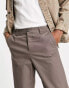 ASOS DESIGN relaxed chinos in brown