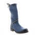 Фото #4 товара A.S.98 Siggs 259373-102 Womens Blue Leather Zipper Mid Calf Boots