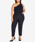 Plus Size Cool Hand Wide Leg Trouser Classic Petite Length Pant