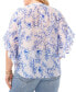 Фото #2 товара Plus Size Printed Flutter Sleeve Blouse