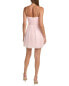 Ml Monique Lhuillier Tulle Mini Dress Women's Pink 10