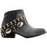 Фото #2 товара Circle G by Corral Studded Round Toe Cowboy Booties Womens Black Casual Boots Q5