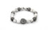 Bead bracelet made of agate and howlite MINK123