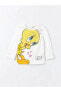 LCW baby Tweety Baskılı Kız Bebek Pijama Takımı