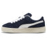 Фото #3 товара Puma Suede Xl Hairy Lace Up Mens Blue Sneakers Casual Shoes 39724101