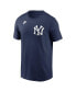 Фото #3 товара Men's Babe Ruth Navy New York Yankees Fuse Name and Number T-shirt