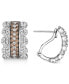 ფოტო #1 პროდუქტის Nude Diamond (1 ct. t.w.) & Chocolate Diamond (1 ct. t.w.) Hoop Earrings in 14k White Gold