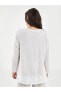 Фото #9 товара LCW Grace V Yaka Baskılı Uzun Kollu Kadın Tişört