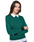 Фото #4 товара Women's Layered-Look Sweater, Regular & Petites