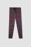 Фото #4 товара Fall In Love Regular Fit Ekose Desenli Flanel Pijama Altı B5461ax23wn