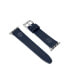 Фото #1 товара Unisex Ashby Dark Blue Genuine Leather Universal Smart Watch Strap 20mm